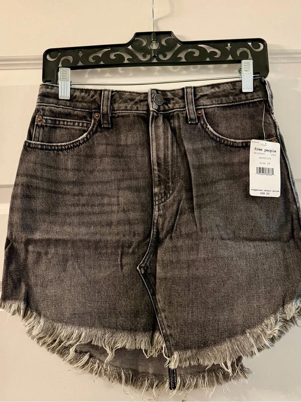 NWT-Free People We The Free Maverick Denim Mini Skirt-Size 26